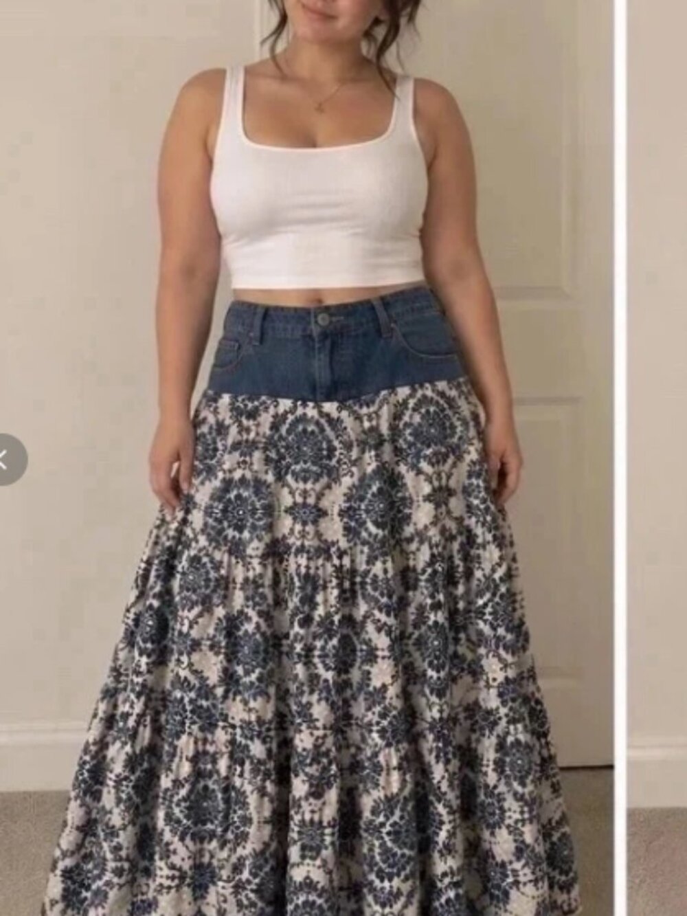 Woman Maxi skirt length 35” size L/XL BOHO